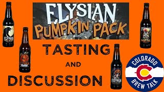 Elysian Pumpkin Pack Beer tasting and Review [upl. by Ntsyrk]