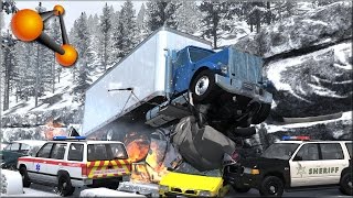 BeamNG Drive Insane Trucking Crashes 2  Insanegaz [upl. by Brendin]