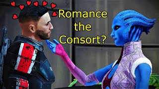 Can you Romance the Asari Consort Shaira Mass Effect 1  Romance in Mass Effect 1 [upl. by Ahsiad10]