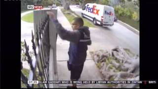 Fedex Guy throws Computer Monitor for Christmas [upl. by Kristan]