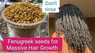 Massive Hair Growth using Fenugreek Seeds  Hair Growth Tips  LynCaren [upl. by Ardnauq]