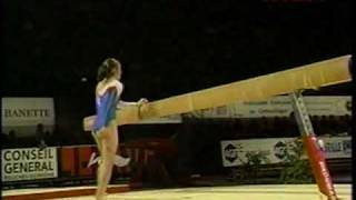 Nelly Soupe  2001 Massilia Cup Balance Beam [upl. by Ariday64]