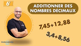 ADDITIONNER DES NOMBRES DÉCIMAUX [upl. by Yrojram]