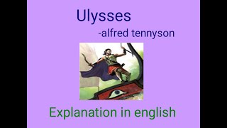 ulyssesenglish summary12th std poemalfred tennyson [upl. by Liggett971]