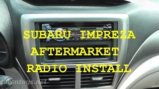 Subaru Aftermarket Radio Install with Bluetooth HD [upl. by Irolam]