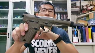 Action Army AAP01 Airsoft Gas Blowback Pistol Unboxing Testing Feedback [upl. by Northington932]