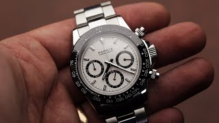 Parnis Chronograph Rolex Daytona homage [upl. by Jerol]