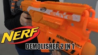 Nerf Demolisher 2 en 1  Démo jouet pistolet en français [upl. by Issej]