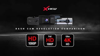 XVIEW Dash Cam Resolution Comparison  Technology Video [upl. by Burhans]