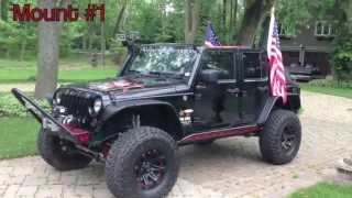 Jeep JKU Flag Mounts [upl. by Queri]