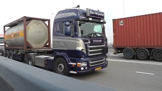 trucks trucks trucks Rotterdam Waalhaven 27 march 2014 part 2 [upl. by Izy]