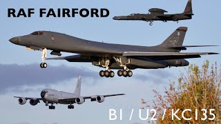 RAF Fairford  B1 Bomber U2 KC135 [upl. by Gerard780]