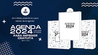 Agenda 2024 Gratis  Agenda Universitaria 2024 Gratuita  Llegar con todas al 2024 E01 [upl. by Lose]