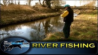 River fishing with Worms Ep1 Series 3  Totally Awesome Fishing [upl. by Einehpets]