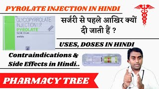 Review of Pyrolate Injection in Hindi  Uses of Glycopyrolate Injection in HIndi Pharmacy Tree [upl. by Eenor]