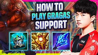 LEARN HOW TO PLAY GRAGAS SUPPORT LIKE A PRO  T1 Keria Plays Gragas Support vs Taric [upl. by Nyliac]