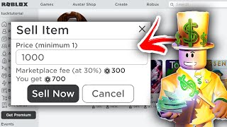 How To Sell Items On Roblox  Full Guide [upl. by Beacham]
