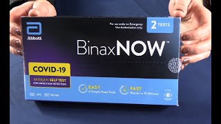 BinaxNow AtHome Covid19 Testing Kit Tutorial [upl. by Westfall453]