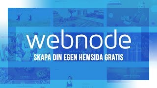 Webnode  Skapa din egen hemsida gratis [upl. by Irrab]