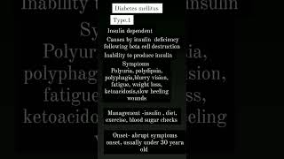 Diabetes mellitus type 1 [upl. by Ahsinit]