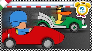 🏎️ POCOYO ITALIANOChi vincerà la gara automobilistica 93 min VIDEO e CARTONI ANIMATI per bambini [upl. by Pail]