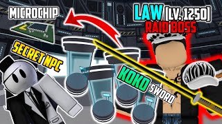 LAW RAID BOSS amp KOKO amp MICROCHIP amp TEST TUBES AND ZEBRA CAP IN BLOX FRUITS [upl. by Lyrahc854]