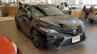 2018 Toyota Camry SE Black Interior Overview [upl. by Ytsur]