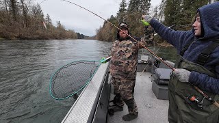 Cowlitz river winter SteelheadEarly spring Trout fishing🎣 [upl. by Ynots]