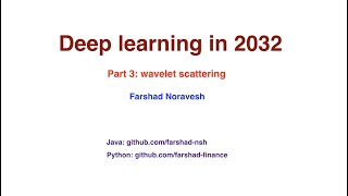 Part34 wavelet scattering frames [upl. by Yznel]