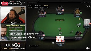 LIVE ClubGG Freeroll with Daniel Negreanu [upl. by Hornstein]