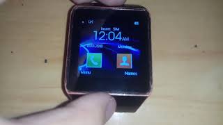 DZ09 Smartwatch Startup And Shutdown [upl. by Acherman]