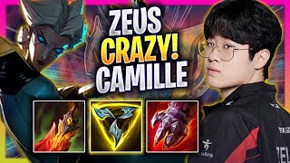 ZEUS CRAZY GAME WITH CAMILLE  T1 Zeus Plays Camille TOP vs Tryndamere  Season 2024 [upl. by Lawan]