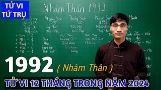 Vận Trình tài lộc 12 tháng trong năm giáp thìn 2024 cho tuổi Nhâm Thân 1992 [upl. by Nicolis867]