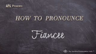 How to Pronounce Fiancee Real Life Examples [upl. by Heimer879]