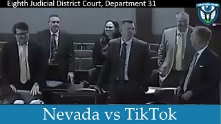 The State of Nevada vs TikTok September 24 2024 [upl. by Atirahs]