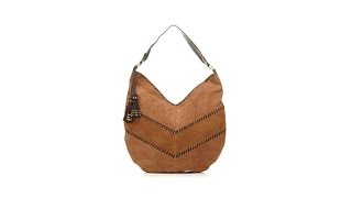 Sharif It Essential Embossed Suede Whipstitch Hobo [upl. by Nirot325]