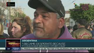 Argentines protest after the death of an 11yearold girl [upl. by Meean]