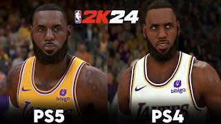 NBA 2K24 PS5 vs PS4 Next Gen vs Old Gen [upl. by Ennaihs]