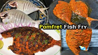 Pomfret Fish Fry Recipe │ होटल जैसा फिश फ्राई │ [upl. by Ferdy2]