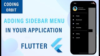 Flutter Sidebar  Navigation Drawer [upl. by Frech]