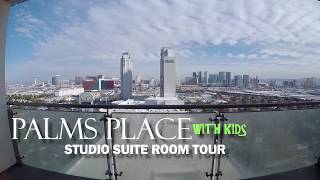 PALMS PLACE Studio Suite with Kids Walk Thru Room Tour [upl. by Isewk917]