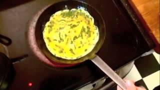 TwoEgg Omelet with Basil amp Gruyere [upl. by Limoli]