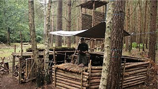 Bushcraft amp Fishing  Catch and Cook Fresh Fish on the Grill at The Bushcraft Camp [upl. by Herwick]