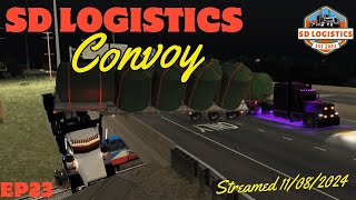 You Cant Park There Sir  SD Logistics Company Convoy [upl. by Airdnaxela313]