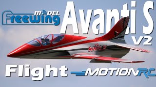 New and Improved Freewing Avanti S V2 Flight  Motion RC [upl. by Orteip]