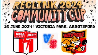 RecLink 2024 Community Cup  Rockdogs v Mega Hertz on 16 June 2024 at Victoria Park Abbotsford [upl. by Annaujat]