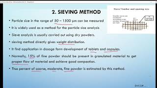 Micromeritics Part 3 Particle Size Determination [upl. by Turley]