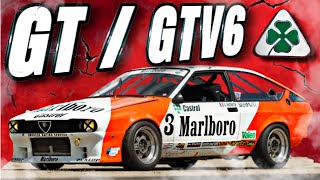 Versiones ALFA ROMEO ALFETTA GT  GTV6 de COMPETICIÓN 🍀 [upl. by Orhtej]