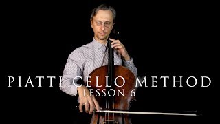 APiatti Cello Method Lesson 6 Exercises Half Position  Cello Tutor for Beginners [upl. by Halbert]