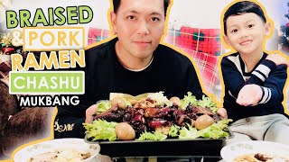 BEST BRAISED PORK FEETRAMEN  CHASHU  MUKBANG  JAPANESE FOODS [upl. by Milly]